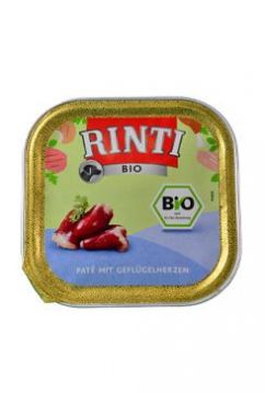 Rinti Dog BIO paštika drůbeží srdíčka 150g