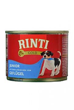 Rinti Dog Gold Junior konzerva drůbež 185g