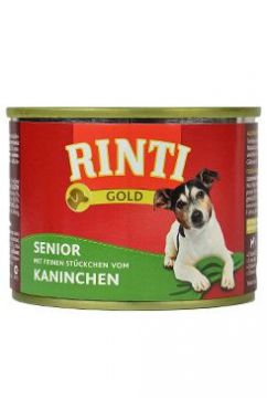 Rinti Dog Gold Senior konzerva králík 185g