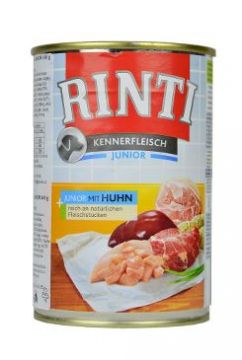 Rinti Dog Junior konzerva kuře 400g