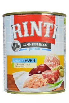 Rinti Dog Junior konzerva kuře 800g