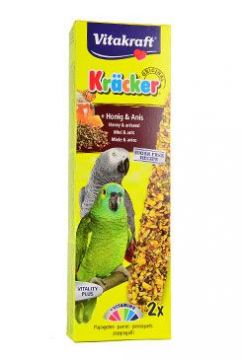 Vitakraft Bird Kräcker honey African parrot tyč 2ks