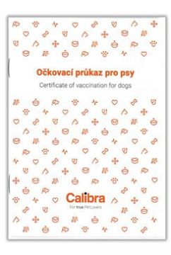Očkovací průkaz pes Calibra 1ks