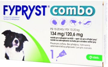 Fypryst combo spot-on 134/120,6mg pes střední 1 pip