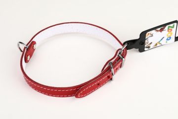 Obojek PETAMME® STELLA, podšitý filcem (18mm x 50cm) červená