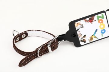 Obojek PETAMME® SUNNY, podšitý (10mm x 26cm) hnědá