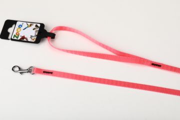 Vodítko PETAMME® popruh NEON (10mm x 120cm) růžová