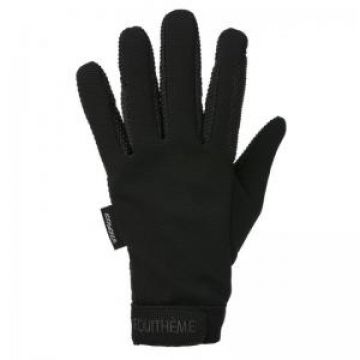 Jezdecké rukavice E-T Knit timní černé M