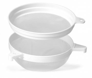 Cedník k nádobě pod medomet dvojitý plast 24 cm