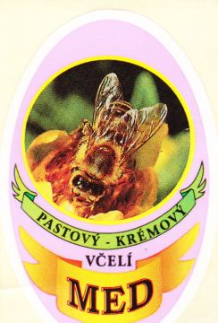 Etikety samolepící na sklenice motiv PASTOVANÝ MED