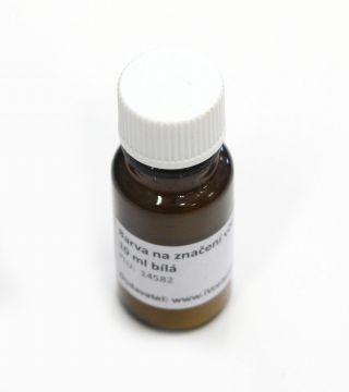 Barva na značení včelích matek 10 ml bílá