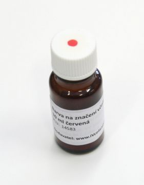Barva na značení včelích matek 10 ml červená