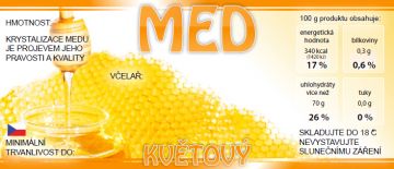 Etikety samolepící na sklenice motiv PLÁSTEV