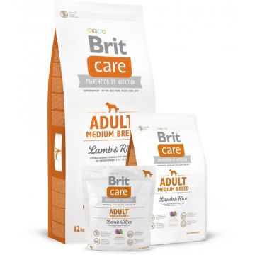 Brit Care Dog Adult Medium Breed Lamb & Rice 12 kg