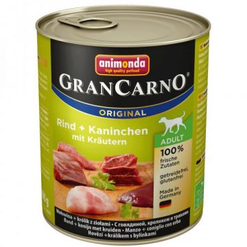 GRANCARNO Adult - králík + bylinky 800g