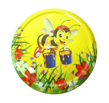 Víčko na sklenice TO-82 se závitem VČELIČKA