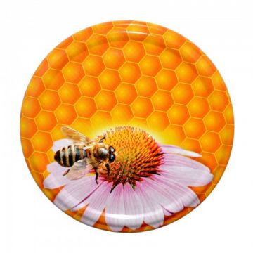 Víčko na sklenice TO-82 se závitem VČELA-KVĚTINA