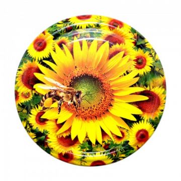 Víčko na sklenice TO-82 se závitem VČELA-NA-SLUNEČ