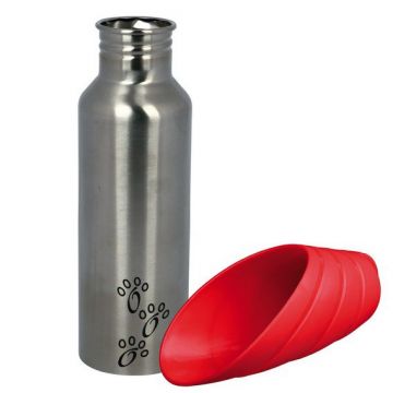 Láhev kovová s plastovou miskou 750 ml