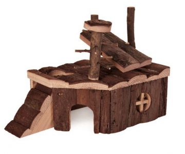 Dřevěný domek LUKA pro křečka 14x7x14cm