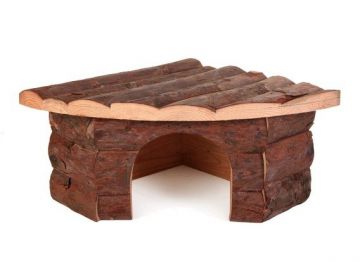 Dřevěný dům rohový JESPER pro křečky 22x10x15/15cm
