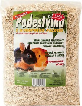 Podestýlka z konopného pazdeří 10 l