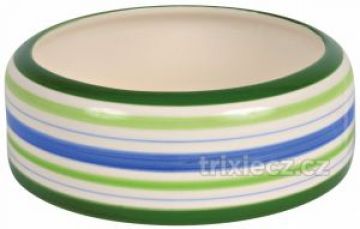 Keramická miska proužkovaná pro králíky 500 ml/16cm