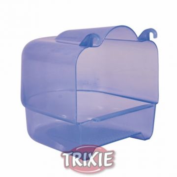 Plastová koupelna půlkruhová transparentní 15x16x17 cm