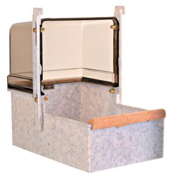 Koupelna pro papoušky velká hranatá 23x15x26cm
