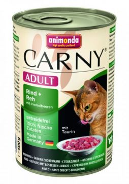 ANIMONDA konzerva CARNY Adult - hovězí, srnčí,brusinky 400g