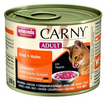 ANIMONDA konzerva CARNY Adult - hovězí, kuřecí 200g