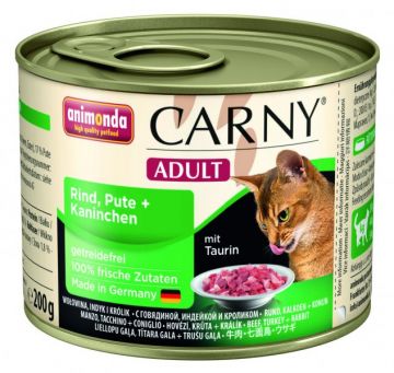 ANIMONDA konzerva CARNY Adult - krůta, králík 200g