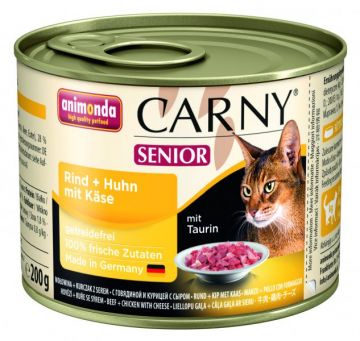 ANIMONDA konzerva CARNY Senior - kuře, sýr 200g