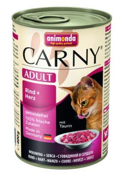 ANIMONDA konzerva CARNY Adult - hovězí, srdce 400g