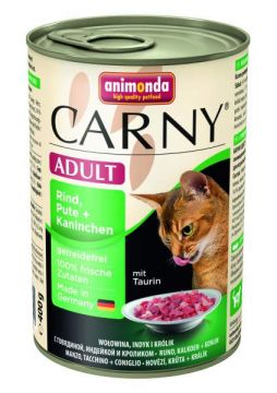 ANIMONDA konzerva CARNY Adult - krůta, králík 400g