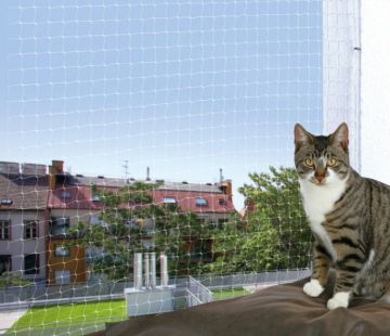 Ochranná síť pro kočky 3x2m, - transparentní