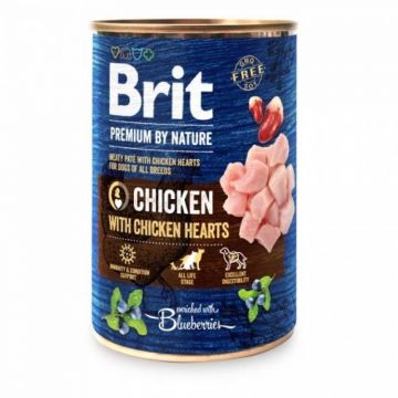 Brit Premium Dog by Nature konz Chicken & Hearts 400g