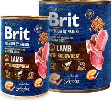 Brit Premium Dog by Nature konz Lamb & Buckwheat 400g