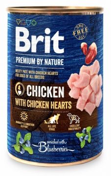 Brit Premium Dog by Nature konz Chicken & Hearts 800g