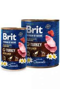 Brit Premium Dog by Nature konz Turkey & Liver 800g