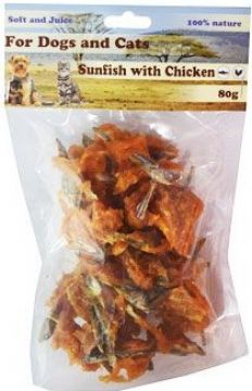 Pochoutka Rybičky omatané kuřecím masem 80g