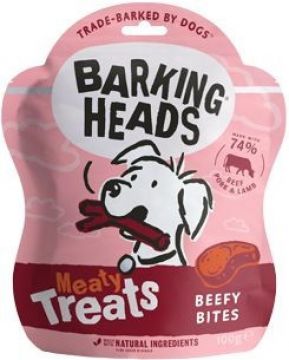 BARKING HEADS Meaty Treats Beefy Bites 100g