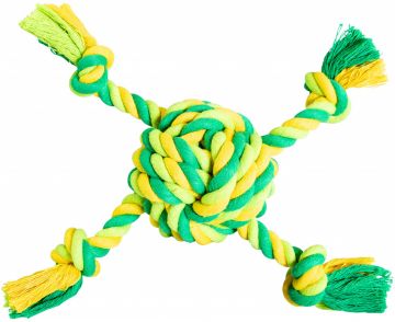 Míč se 4 rameny HipHop bavlněný 29 cm / 255 g lime