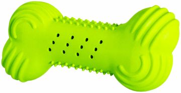 Chrastící kost HipHop přírodní guma 11 cm