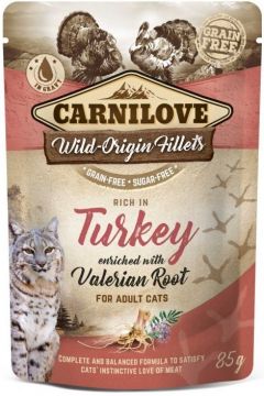 Carnilove Cat Pouch Turkey Enriched & Valerian 85g
