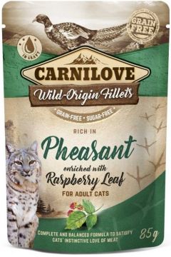 Carnilove Cat Pouch Pheasant & Raspberry Leaves 85g