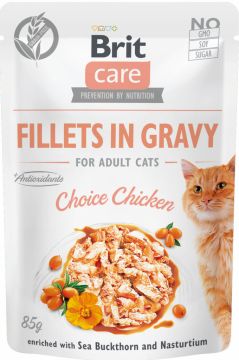 Brit Care Cat Fillets in Gravy Choice Chicken 85g
