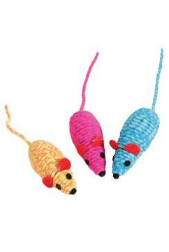 Hračka kočka Elastic mouse mix barev