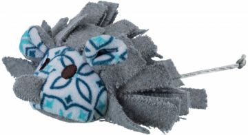 Střapatá myš, plyš/látka 8 cm