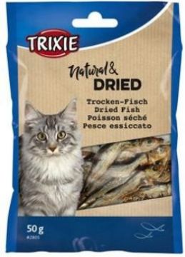 Rybičky sušené pro kočky 5-6 cm 50 g TR 1 ks